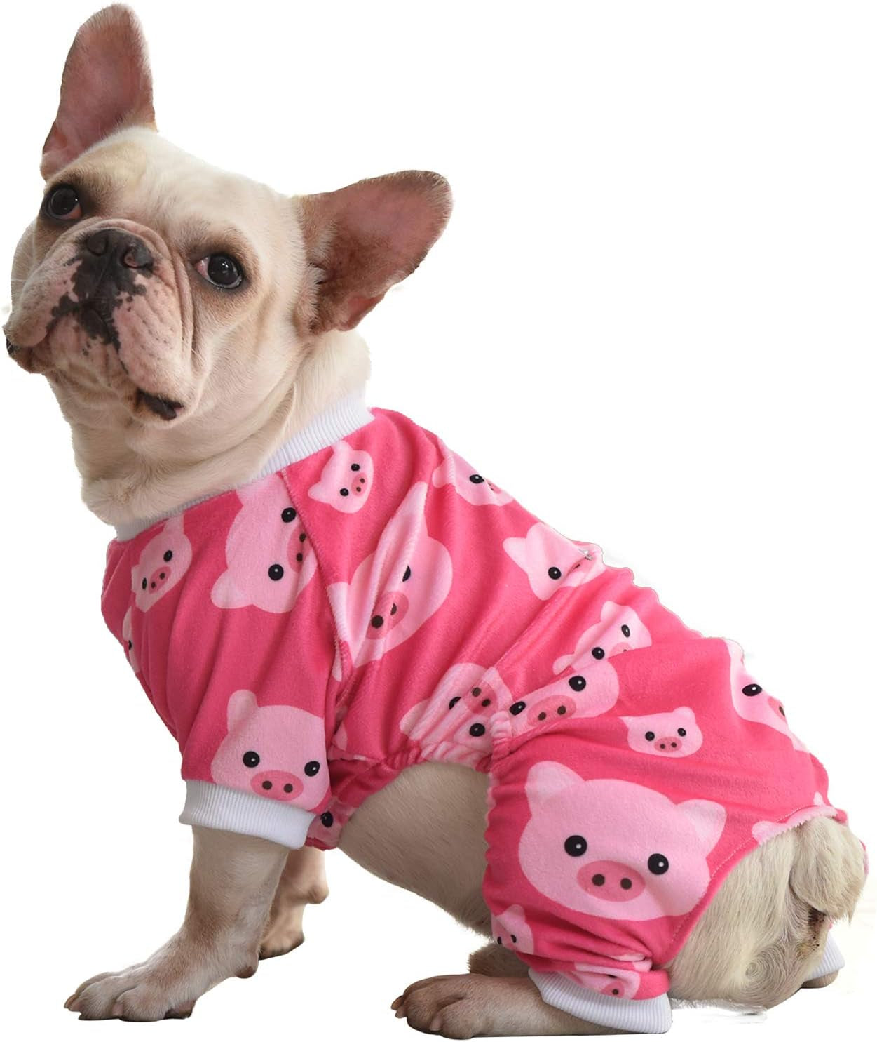 Halloween Skull Pajamas for Dogs & Cats – Cozy Skeleton Print Pet Jumpsuit